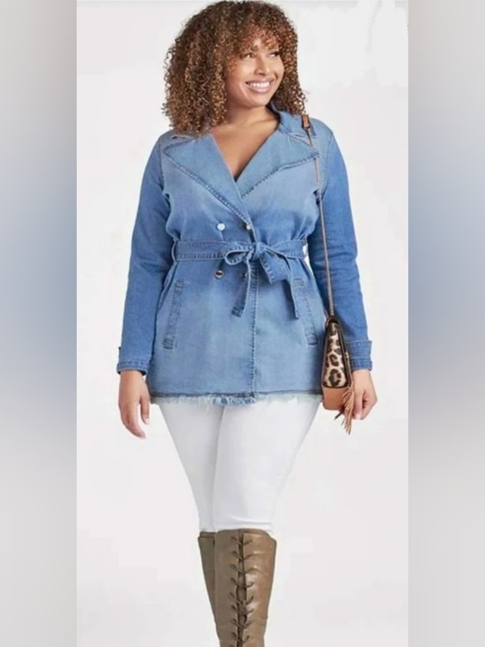 NWT!! VENUS Denim Trench Coat